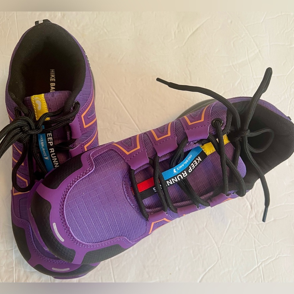 Hike Balance Women's Purple and Black Athletic Shoes size 39 (8 1/2 to 9) - Picture 4 of 7